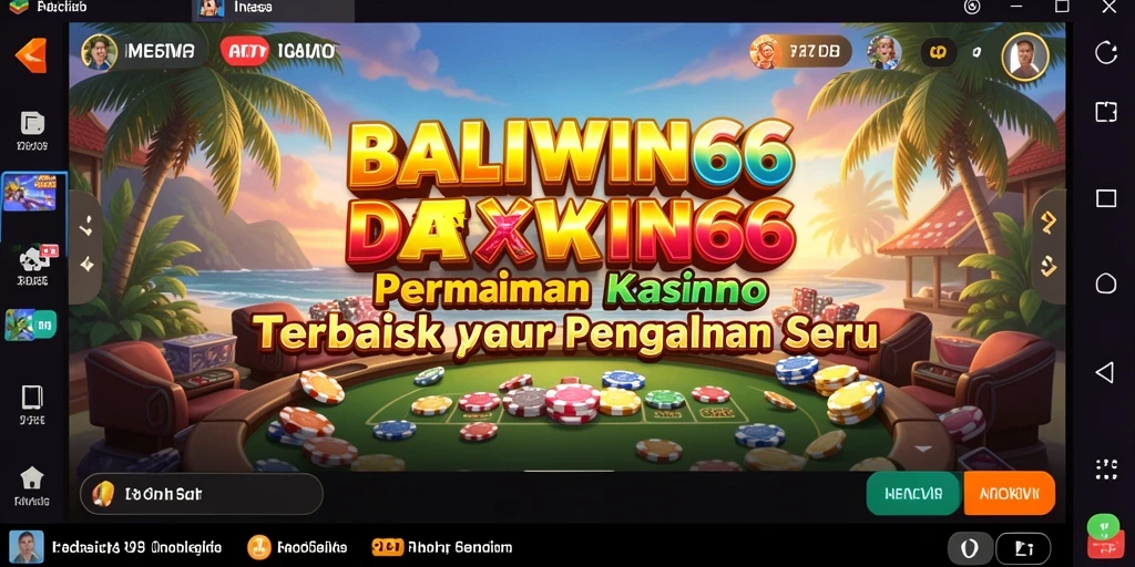 Tampilan utama BALIWIN66 menampilkan beragam permainan kasino yang menarik.