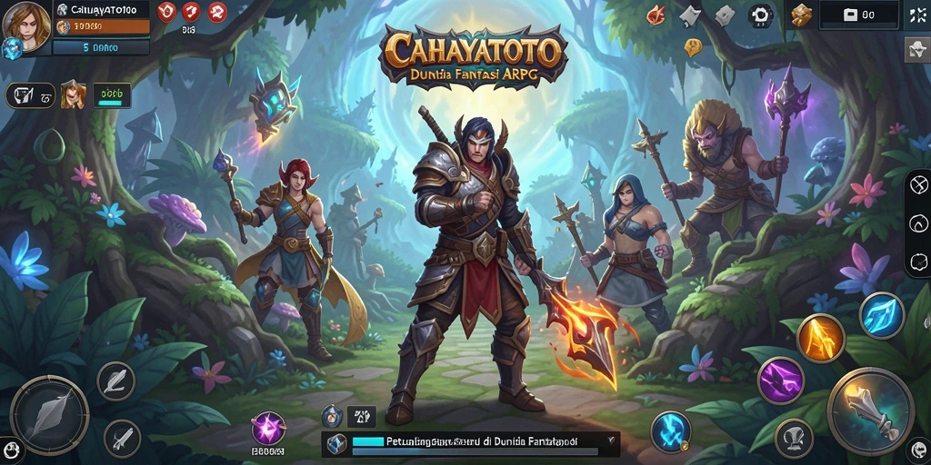 Tampilan gameplay seru CAHAYATOTO dalam pertarungan ARPG.