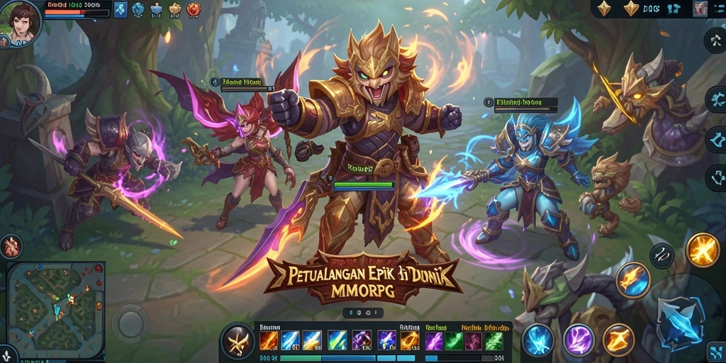 Tampilkan screenshot D06 yang menunjukkan aksi pertempuran seru di MMORPG.