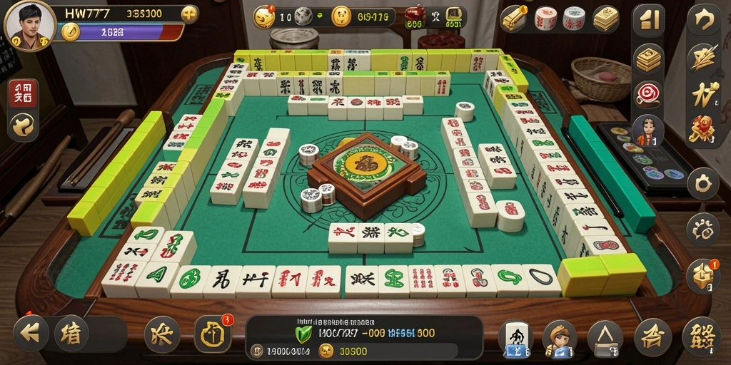 Tampilan gameplay HW777 yang menarik dan seru saat bermain Mahjong.