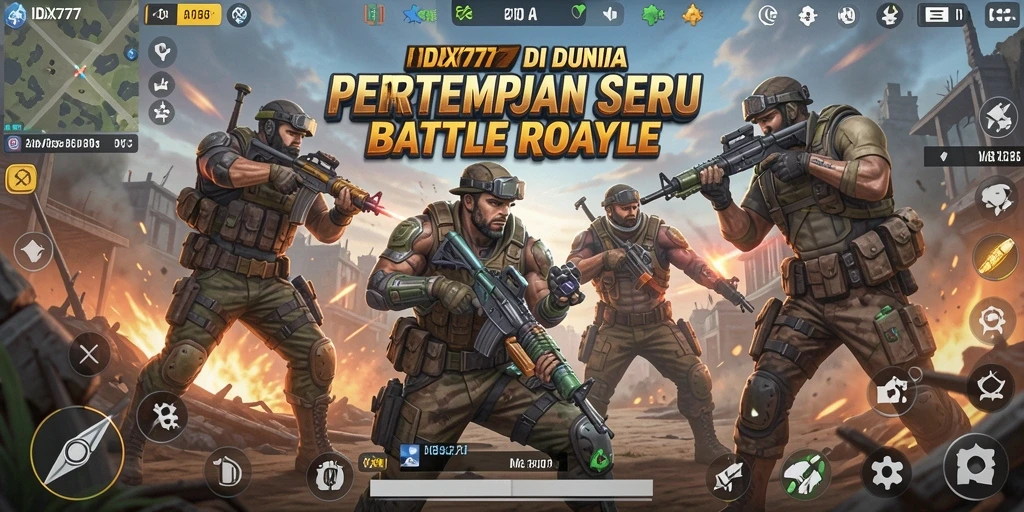 Tampilan gameplay Battle Royale yang mengesankan dan penuh aksi.