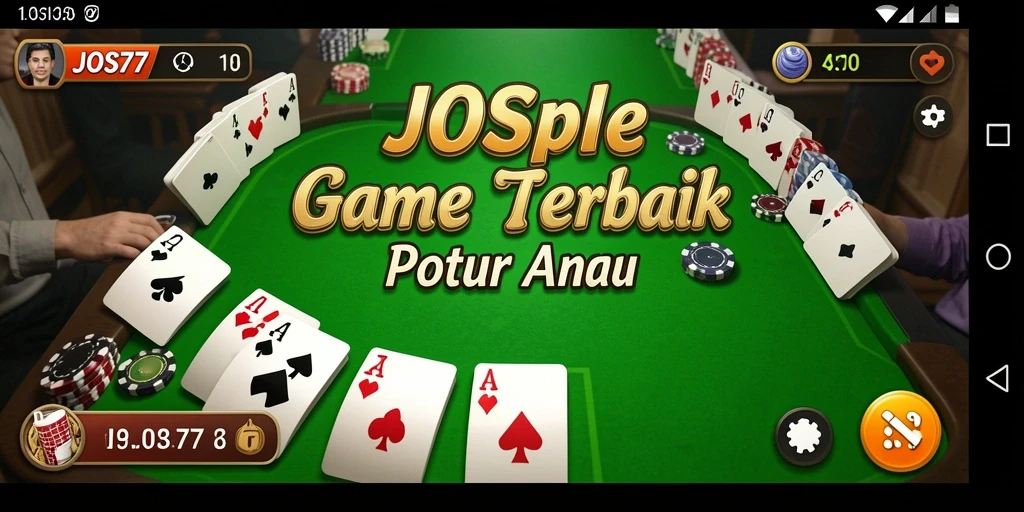 Tampilan game Gaple yang seru dan interaktif di JOS77.