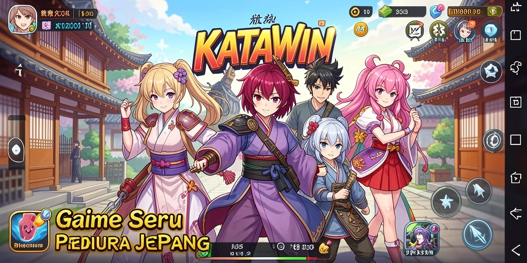 Screenshot KATAWIN menampilkan aksi seru dalam dunia Anime.