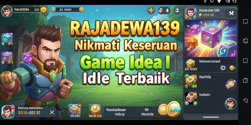 Tangkapan layar gameplay RAJADEWA138 yang menunjukkan momen seru saat bermain Idle.