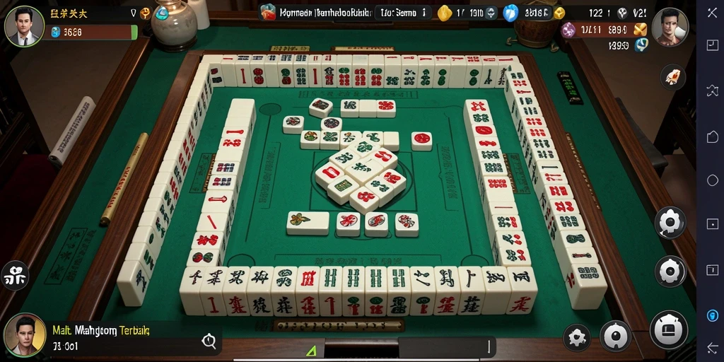 Gameplay menarik V21 yang menghadirkan keseruan Mahjong.